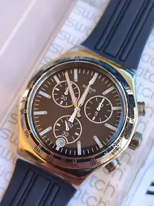 Swatch Irony New Chrono YVS444 Night Flight 1St Version Neu/New - Picture 1 of 2