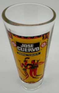 Jose Cuervo Primo Tequila 1994 Shot Glass~USED~3½" Tall~Liquor Souvenir - Picture 1 of 4