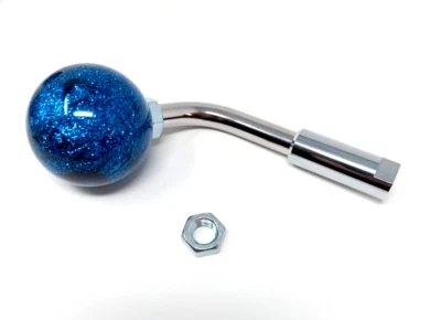 Blue metal flake Ball Swirl semi truck shift knob kenworth peterbilt. 1/2 x 13 - Image 1 of 4