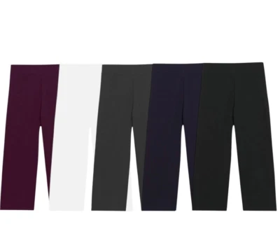 EX- M&S Straight Leg Jogger  3/4 Length Cropped  Cotton Rich Ladies Trousers - Image 1 of 4