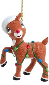 Adorno Kurt Adler Rudolph The Red Nose Reindeer¬ ̈�Ü Rudolph, 3" - Imagen 1 de 1