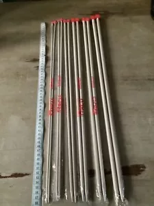 Aiguilles à tricoter extra longues 59 cm de long taille 4 mm-10 mm difficiles à trouver !!!! - Photo 1/3