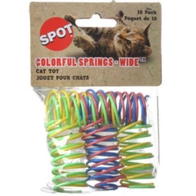 Spot Ethical Wide Colorful Springs Cat Toy 2 in (10 Pack) - Image 1 of 4