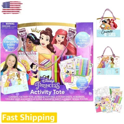 Kit creativo interactivo de princesas Disney - Bolso para colorear, decorar y jugar para niñas Foto 1 de 4