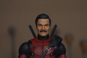 1/12 Marvel Legends Deadpool Peter wisdom custom painted head - Picture 1 of 5