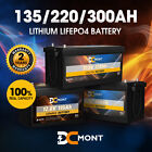 DC MONT 12V 135AH 220AH 300AH Lithium Iron Phosphate Battery LiFePO4 Deep Cycle