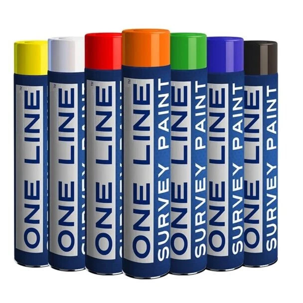 REXEL Speedline Survey Semi Permanent Spray Paint, Weather Resistant Quick Dryin