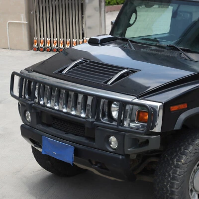 Cubierta del motor de la rejilla del capó delantero negro mate ABS para Hummer H2 2003-2009 EE. UU. Foto 1 de 4