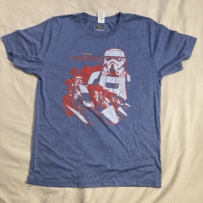 Star Wars Visions Red Print On Heather Blue YOUTH XL T-Shirt - Image 1 of 4