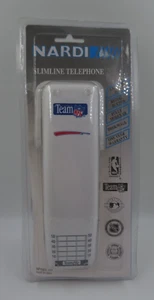 Vtg 90's NEW TeamNFL White Nardi Slimline Wall Mount Push Buttons Telephone NIB - Picture 1 of 4