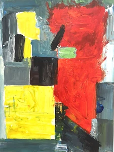 Hans Hofmann American Expressionist Abstract Art Red Blue Painting Original A16 - Picture 1 of 11