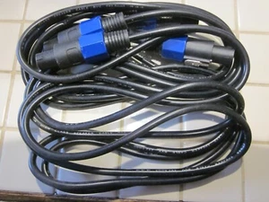 Yoico 2Pcs 10 Feet Professional Speakon to Speakon Cables Wire Speaker Audio ... - Picture 1 of 4