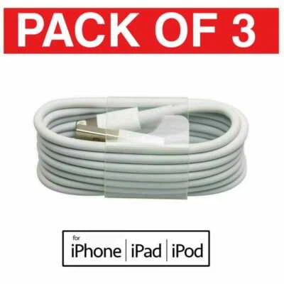 USB iPhone Charger Fast For Apple Cable USB Lead 5 6 7 8 X XS XR 11 [ 1 meter] - Image 1 of 4