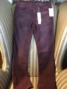 NWT Hudson Boys Kids Sz 20 Pants Corduroy burgundy - Picture 1 of 5