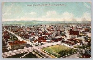 Denver CO Colorado - View of Denver from Capital Building - Postcard circa 1910 - Picture 1 of 2