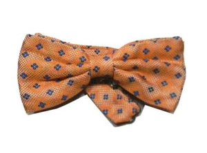 Papillon Fliege Mit Seidenmuster Aus Italien Orange - Picture 1 of 1