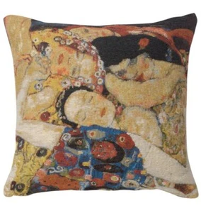 Virgin Faces Tapestry Cushion Cover by Lebensbaum New - Picture 1 of 4