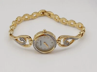 Accurist ladies gold plated swarovski crystal watch LB1555 - Image 1 of 4