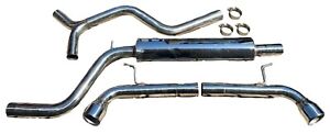 Stainless Dual Tip Catback Exhaust System FITS 2015 2016 2017 GTi MK7 2.0L Turbo