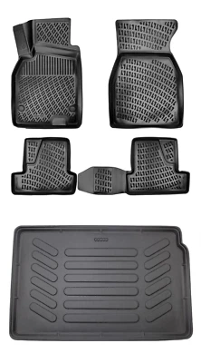 Juego de alfombrillas + revestimiento de maletero de carga para Renault Megane 2 2003-2008 hatchback 3D Foto 1 de 4