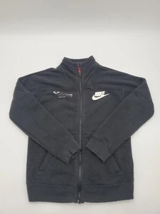 Rafa Nadal Nike Sweater Kids Small Size 8-10y Full Zip Black Pockets..#4053 - Picture 1 of 11