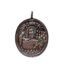 *HH* Medaglia Religiosa Votiva Devozionale Traslazione Santo santa Madonna Maria - Foto 1 di 6