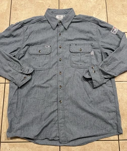 Tyndale FR Shirt Mens XL M120T 9 Cal Cat 2 FRMC Made USA Fire Resistant - Picture 1 of 8