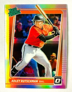 2021 Donruss Optic Adley Rutschman SILVER Prizm Rated Prospect RC #RP16 Orioles! - Picture 1 of 3