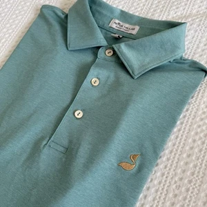 Herren türkis grün Peter Millar Golf Polo Shirt Gr. Large Sommer Komfort lesen - Bild 1 von 11