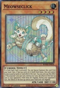 YuGiOh Meowseclick BODE-EN034 Super Rare Englisch NM 1st - Bild 1 von 2