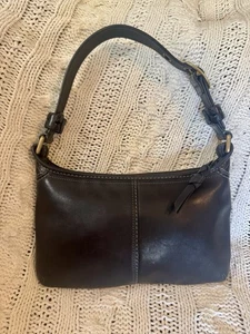 Borsa a mano vintage ~ Coach Bleeker 9164 in pelle nera borsa a tracolla ~ bellissima! - Foto 1 di 11
