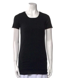 DONNA KARAN Black Label Black Double Layer 100% Cashmere Sweater Sz.S - Picture 1 of 6