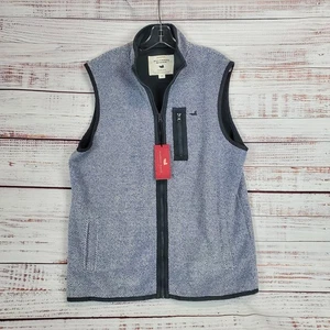 Southern Marsh Mens Highland Alpaca Vest M Blue Textured Basic Outdoor NWT - Picture 1 of 10