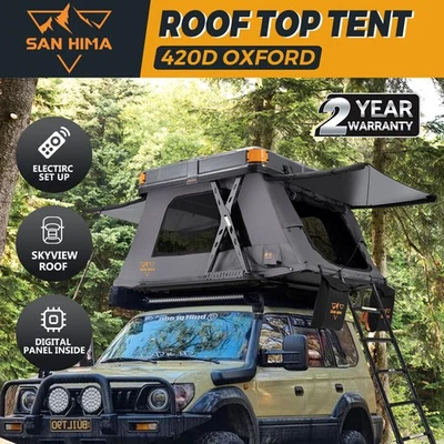 San Hima Kosci E-rise Electric Rooftop Tent Hardshell Automatic Camping Outdoor - image 1 of 4