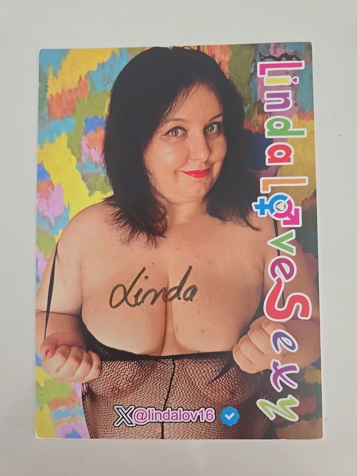 LINDA LOVE Autogramm Autograph Signiert Signed Original Autogrammkarte Model  - Bild 1 von 1