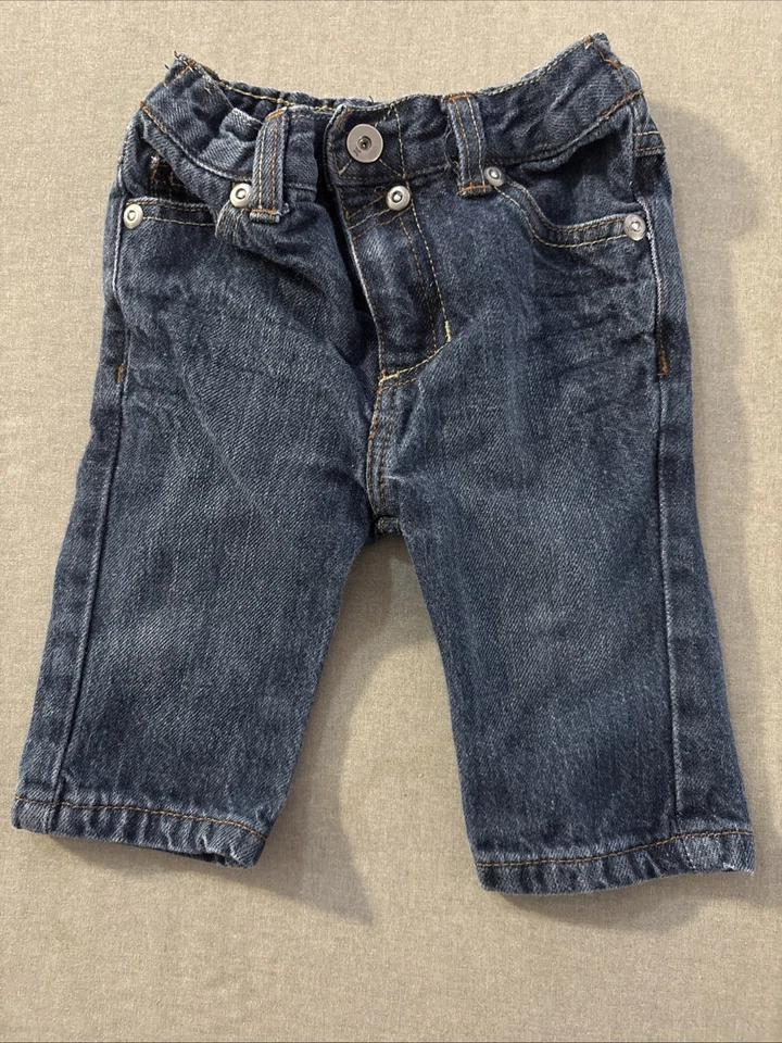 Jeans Infantiles, Marca Hurley, Talla 3-6 Meses, Azul Foto 1 de 4