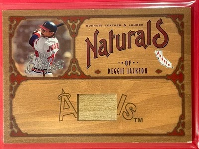 Murciélago Donruss 2005 cuero y madera Reggie Jackson Naturals/100 #N-16 patio Foto 1 de 3