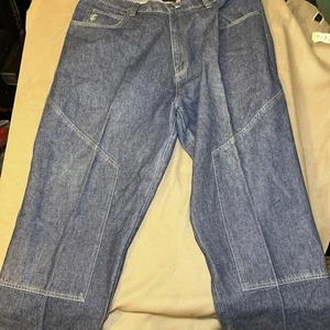 Vintage baggy gamba larga falegname stile Baggy Rocawear ricamato y2k hip hop 42x34 - Foto 1 di 18