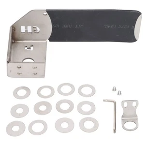 (Silver)Car Antenna Mount Antenna Bracket Stainless Steel Card Edge Clip Edge - Zdjęcie 1 z 12