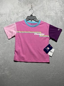 Neu mit Etikett Champion Mädchen Nelke rosa Retro NY kurzes T-Shirt Größe L Large 14 - Bild 1 von 6