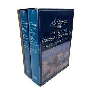 My Country Australian Poetry & Short Stories Hardcover Books Slipcase Vintage 85 - Picture 1 of 19