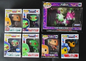 (8) NEW Funko Pop Masters of the Universe Lot - Scare Mare Glow, He-Man Fusion - Picture 1 of 24