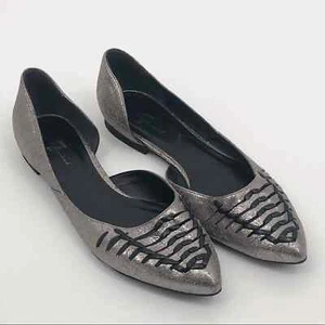 7 For All Mankind Damen Zinn Leder flach 9,5 - Bild 1 von 6