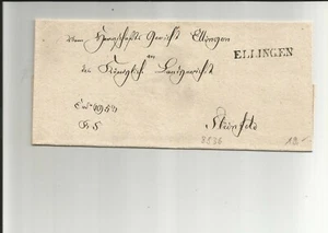 Bavaria/Ellingen L1 on Cabinet Letter to Steinfeld - Picture 1 of 2