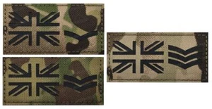 British Rank Patch Official VELCRO® Embroidered Military Special Forces Combat - Picture 1 of 5