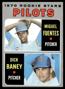1970 Topps #88 Seattle Pilots estrellas novatas Fuentes, Baney en muy buen estado-en muy buen estado ¡sin precio base! - Imagen 1 de 2