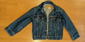 Kids Youth Levi's Denim Jean Blue Jacket Snap-Buttons - 8 - Picture 1 of 4