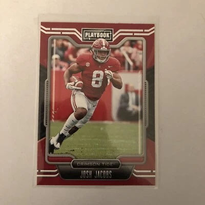 2022 Panini Chronicles Draft Picks Playbook #22 Josh Jacobs Alabama Raiders - Image 1 of 2