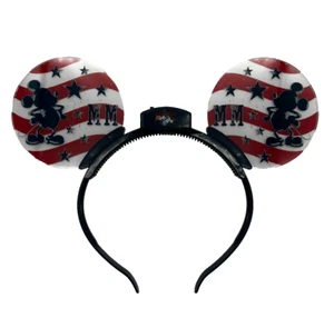 Disney Parks Mickey Mouse 4th of July Americana Light Up Animated Ears Head Band - Picture 1 of 5