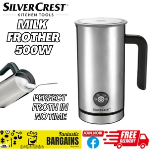 Silvercrest 500W Elektrischer Milchaufschäumer Heizung Aufschäumen Hochwertig Antihaft - Bild 1 von 14